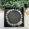 Vòng tay đá Xà Cừ (Labradorite), hạt 8mm – loại vòng đơn