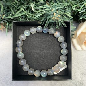 Vòng tay đá Xà Cừ (Labradorite), hạt 8mm – loại vòng đơn