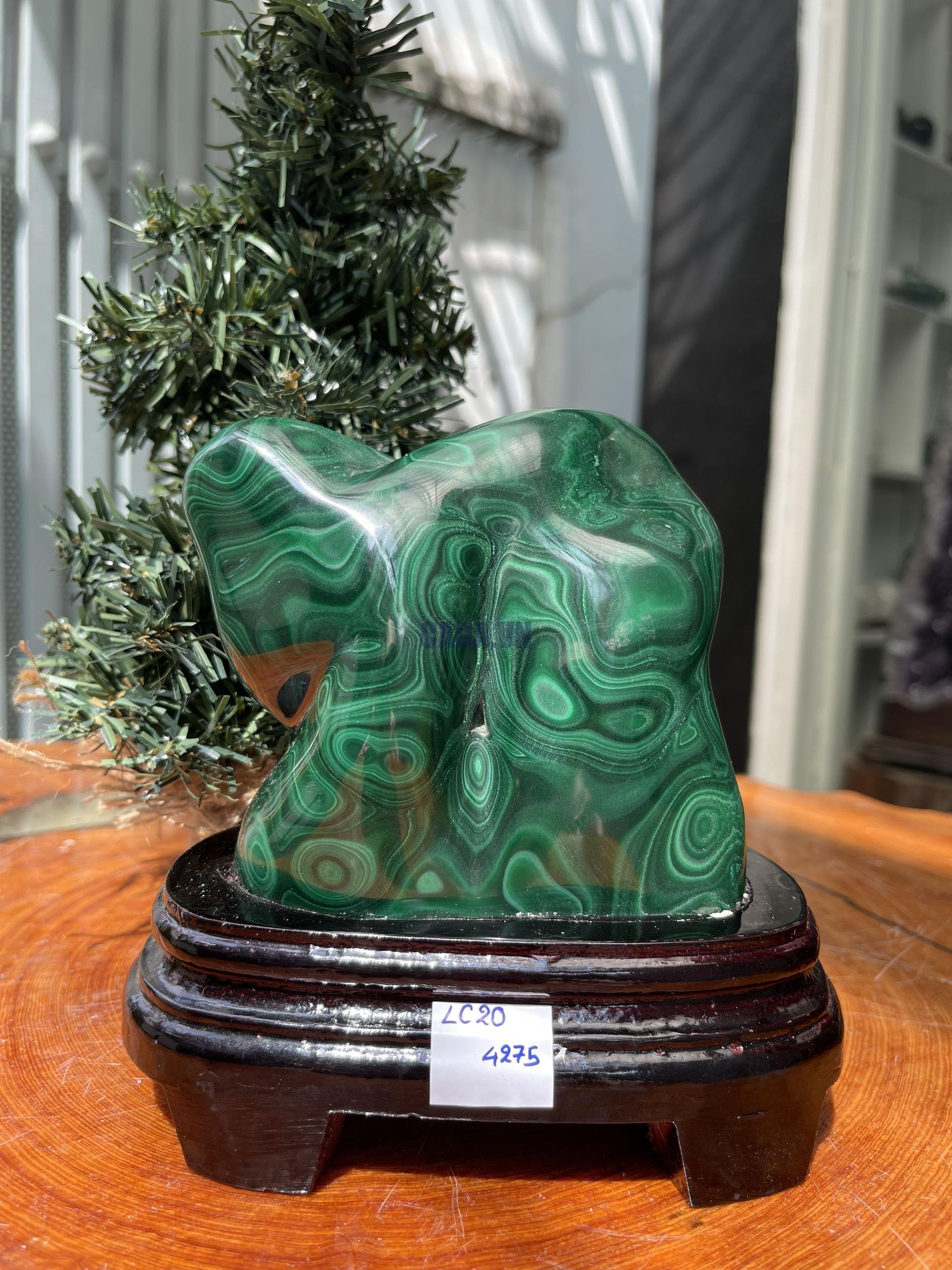 ĐÁ LÔNG CÔNG – ĐÁ KHỔNG TƯỚC – MALACHITE (LC20)