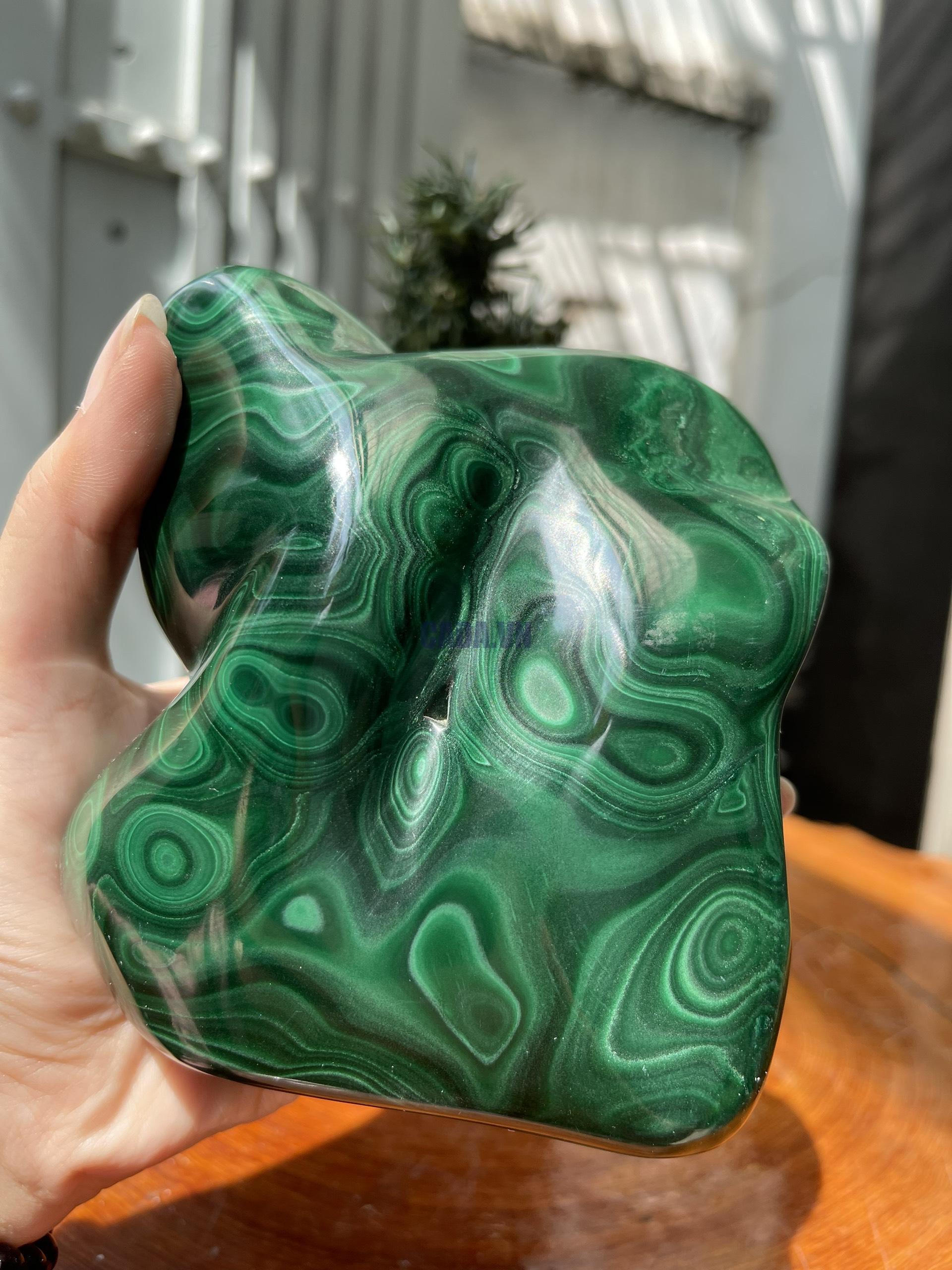 ĐÁ LÔNG CÔNG – ĐÁ KHỔNG TƯỚC – MALACHITE (LC20)