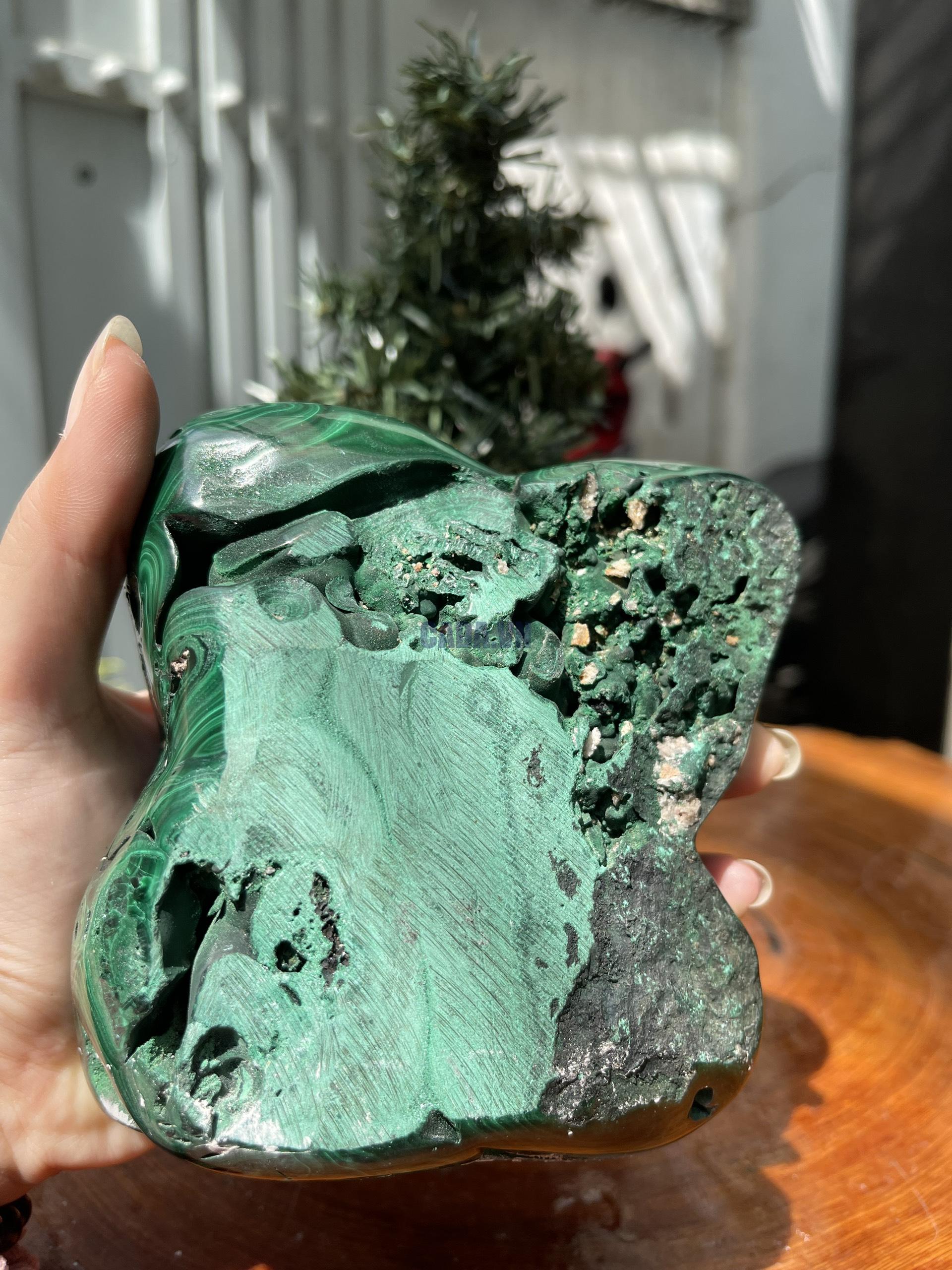 ĐÁ LÔNG CÔNG – ĐÁ KHỔNG TƯỚC – MALACHITE (LC20)