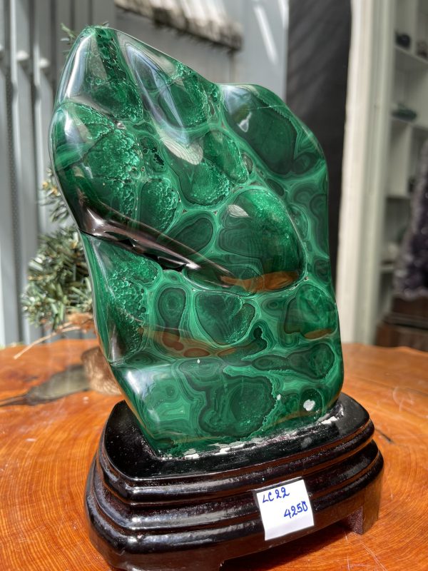 ĐÁ LÔNG CÔNG – ĐÁ KHỔNG TƯỚC – MALACHITE (LC22)