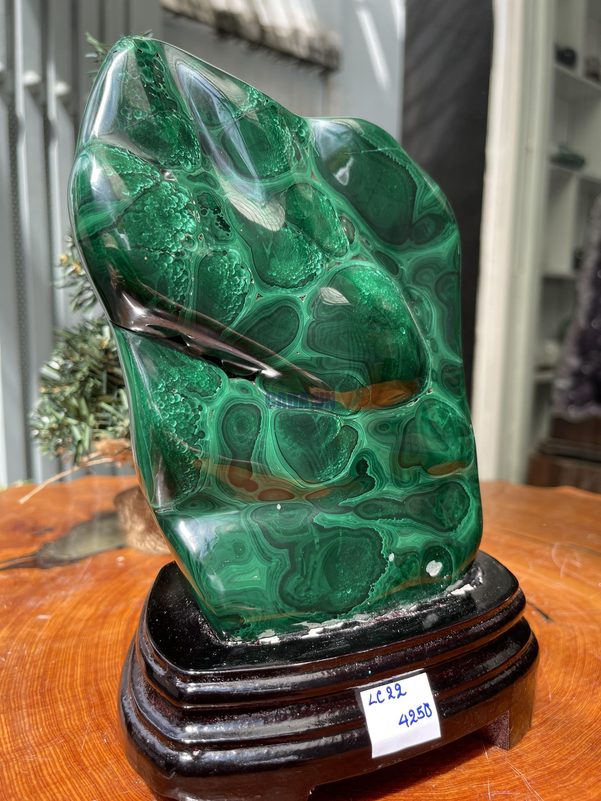 ĐÁ LÔNG CÔNG – ĐÁ KHỔNG TƯỚC – MALACHITE (LC22)