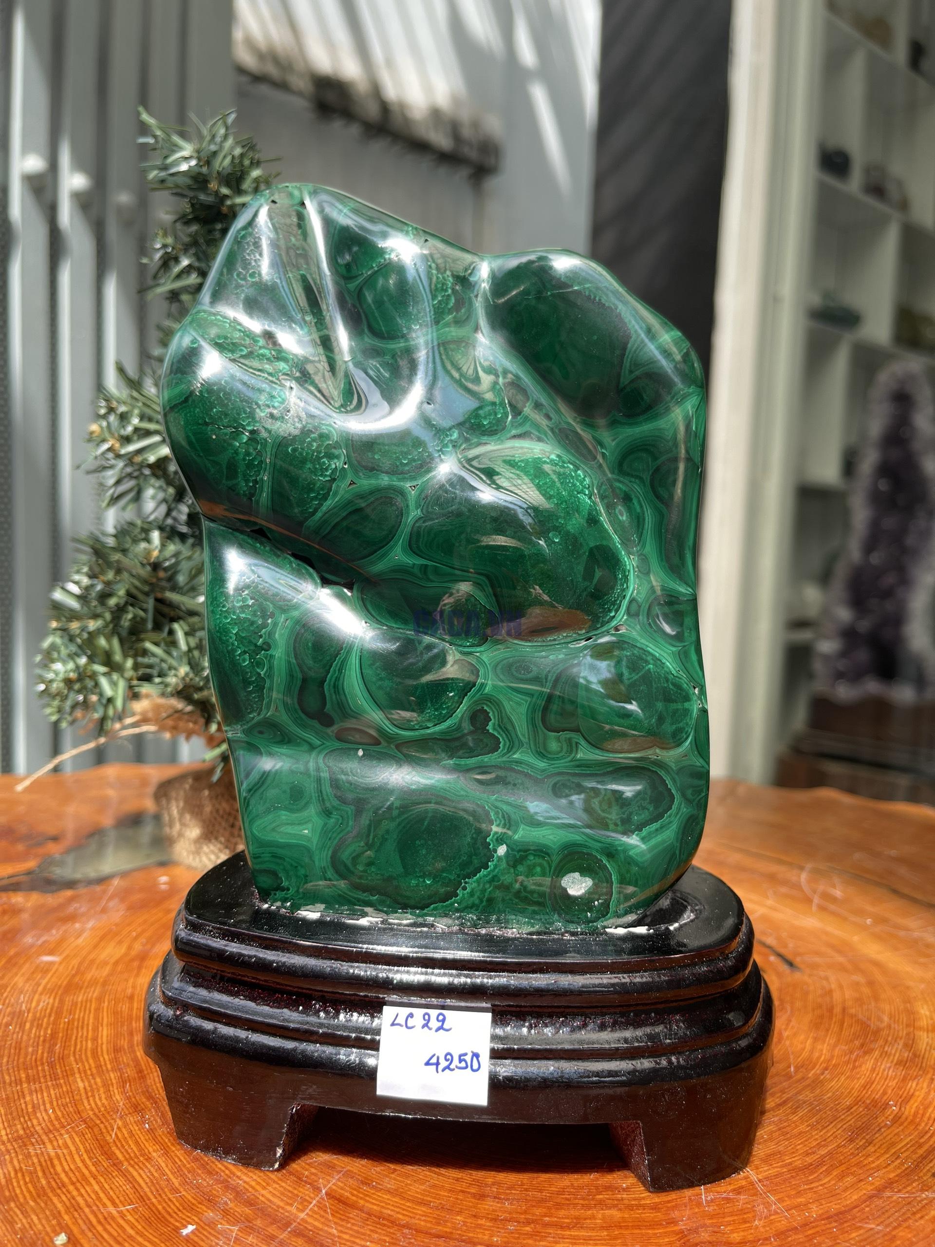 ĐÁ LÔNG CÔNG – ĐÁ KHỔNG TƯỚC – MALACHITE (LC22)