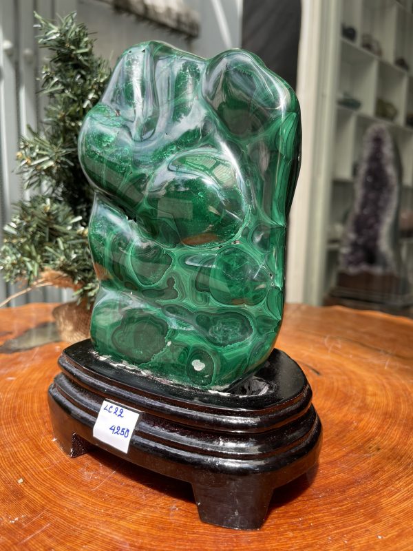 ĐÁ LÔNG CÔNG – ĐÁ KHỔNG TƯỚC – MALACHITE (LC22)