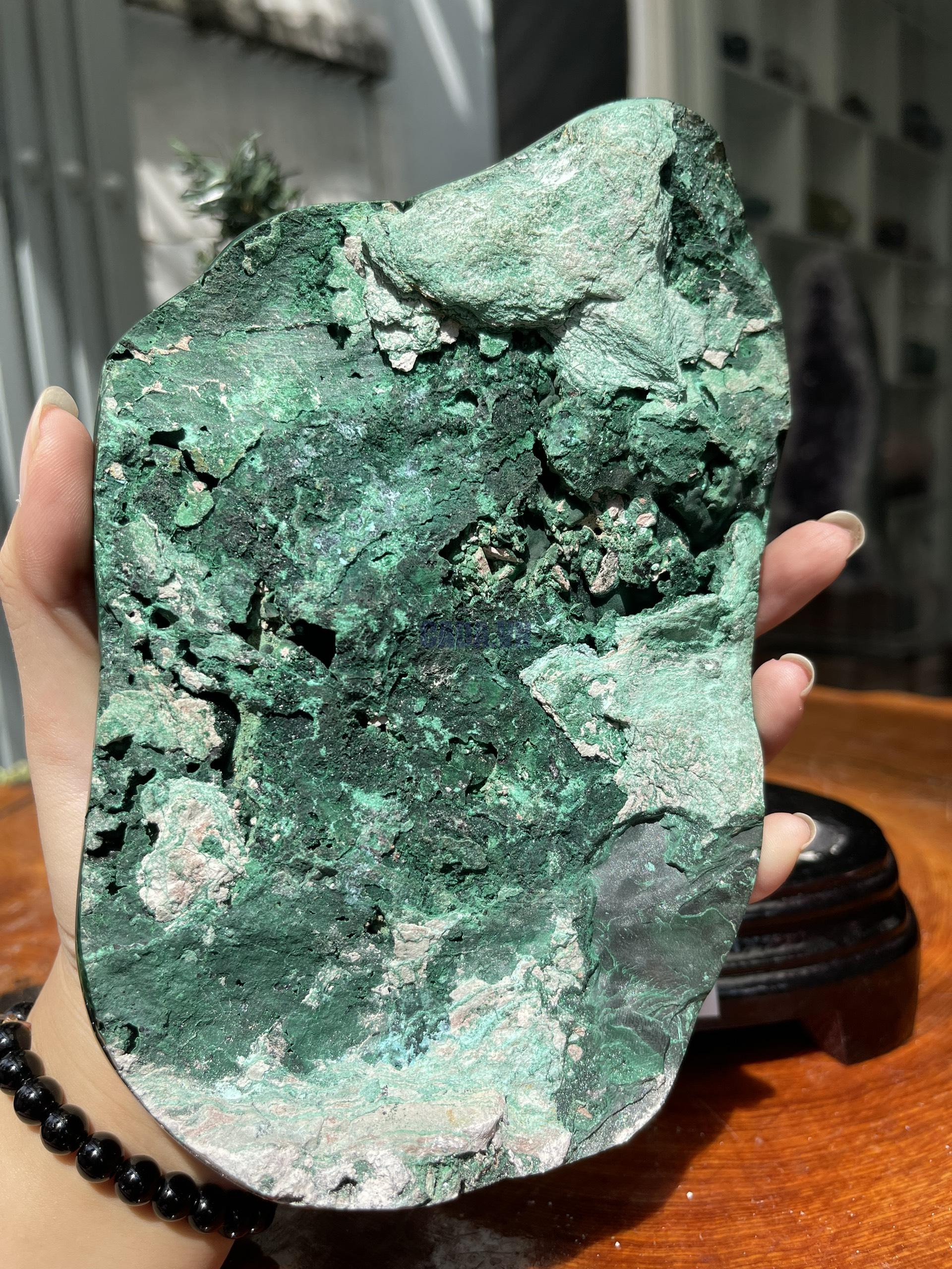 ĐÁ LÔNG CÔNG – ĐÁ KHỔNG TƯỚC – MALACHITE (LC22)