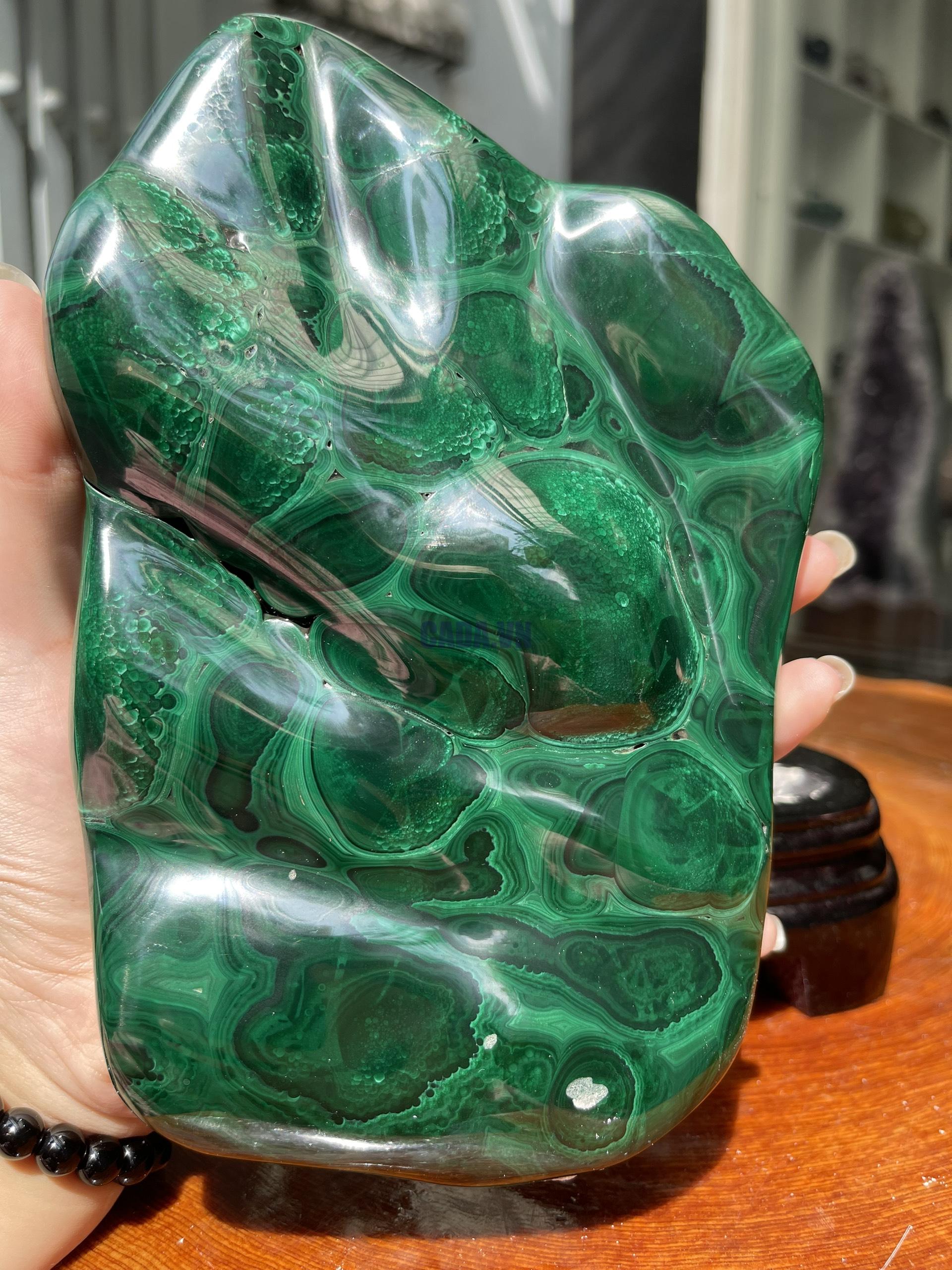 ĐÁ LÔNG CÔNG – ĐÁ KHỔNG TƯỚC – MALACHITE (LC22)