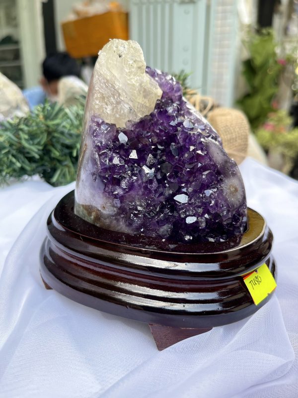 HỐC THẠCH ANH TÍM NHỎ – SMALL AMETHYST GEODE TU80