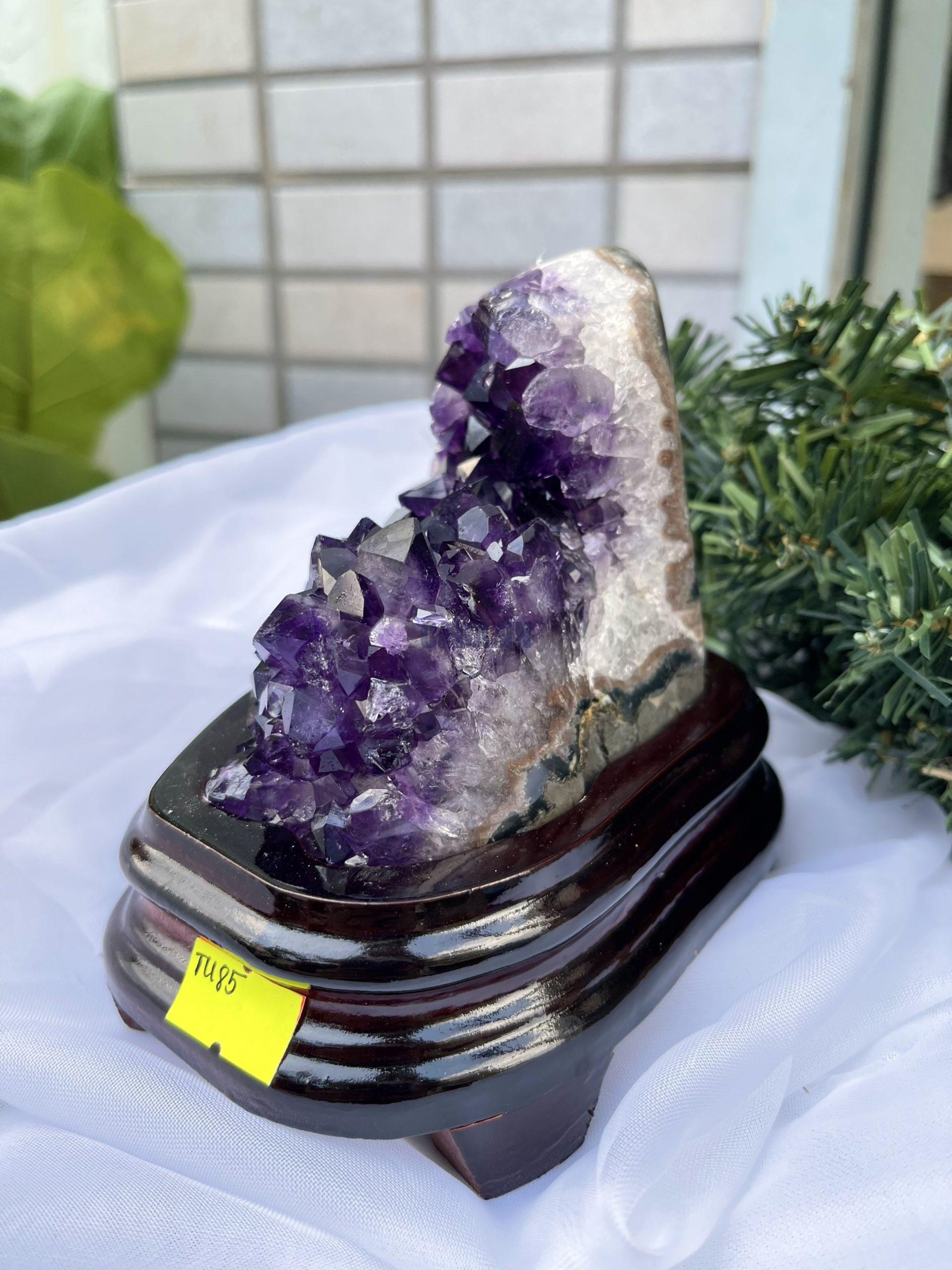 HỐC THẠCH ANH TÍM NHỎ – SMALL AMETHYST GEODE TU85