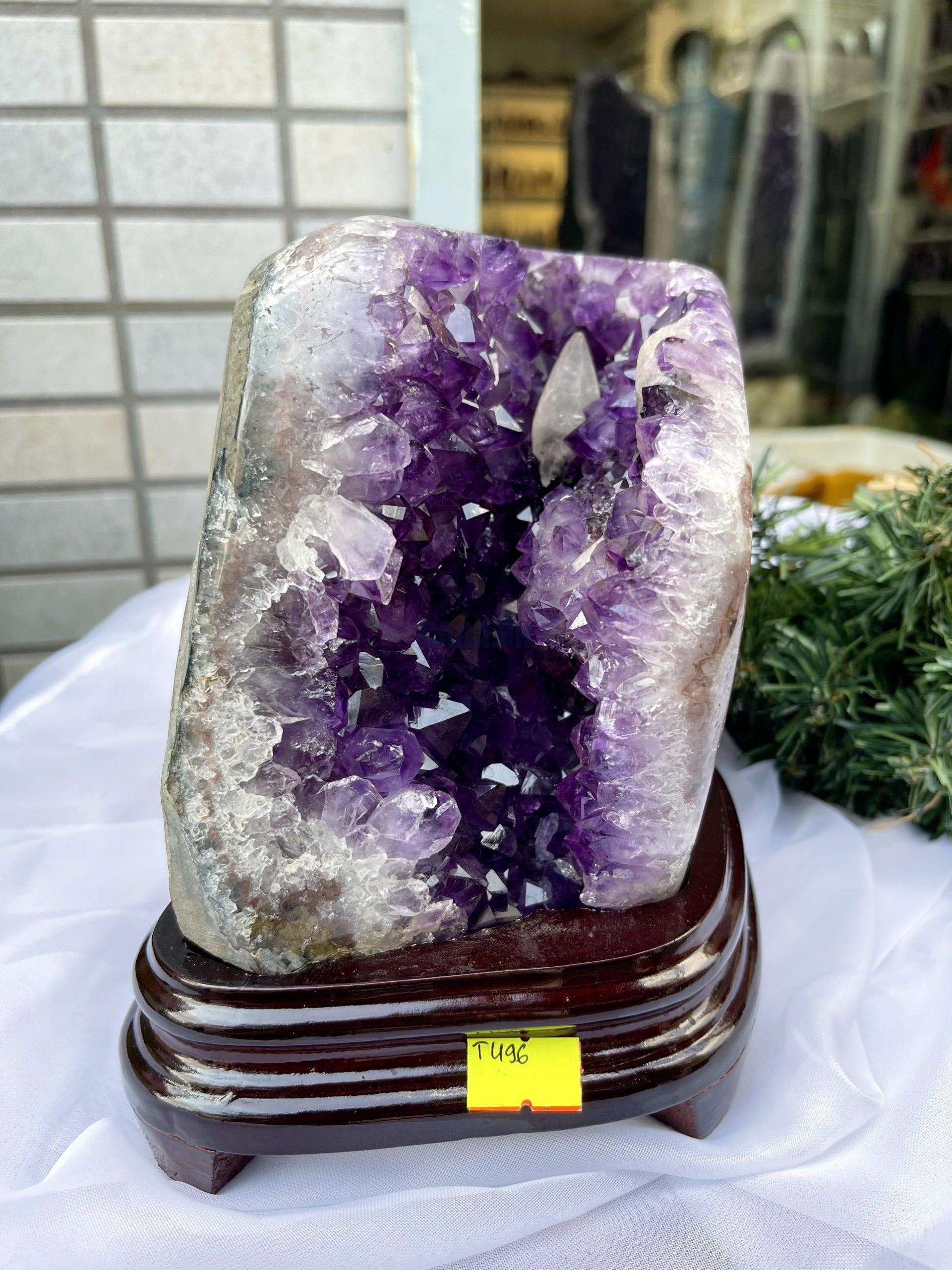 HỐC THẠCH ANH TÍM NHỎ – SMALL AMETHYST GEODE TU96