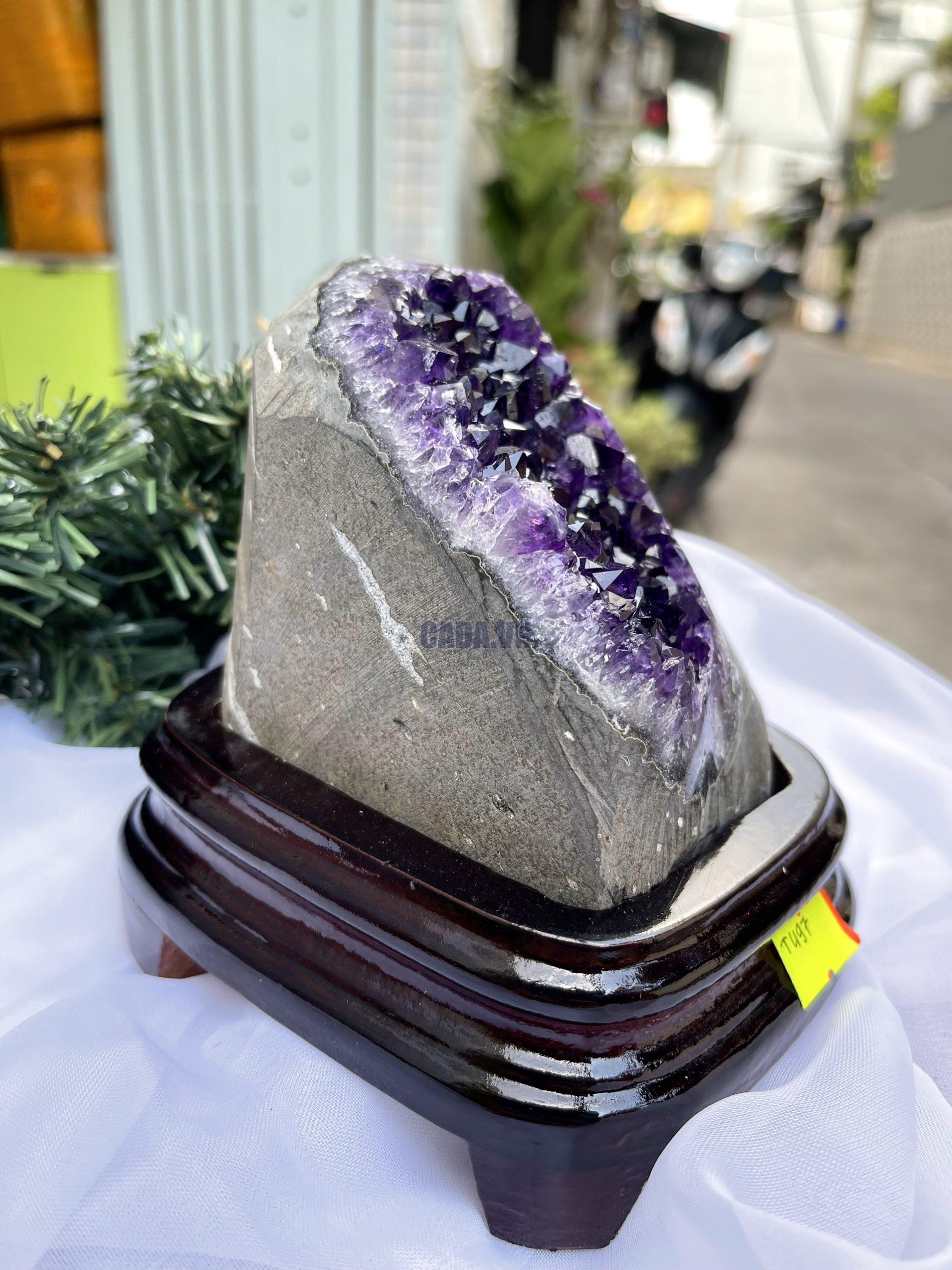 HỐC THẠCH ANH TÍM NHỎ – SMALL AMETHYST GEODE TU97