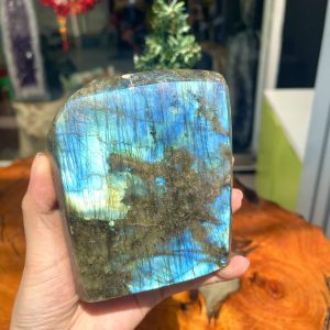 ĐÁ XÀ CỪ Labradorite – KT 10.5x9 cm, KL 0.888kg (XC118)