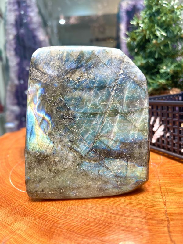 ĐÁ XÀ CỪ Labradorite – KT 11x9 cm, KL 0.586 kg (XC123)