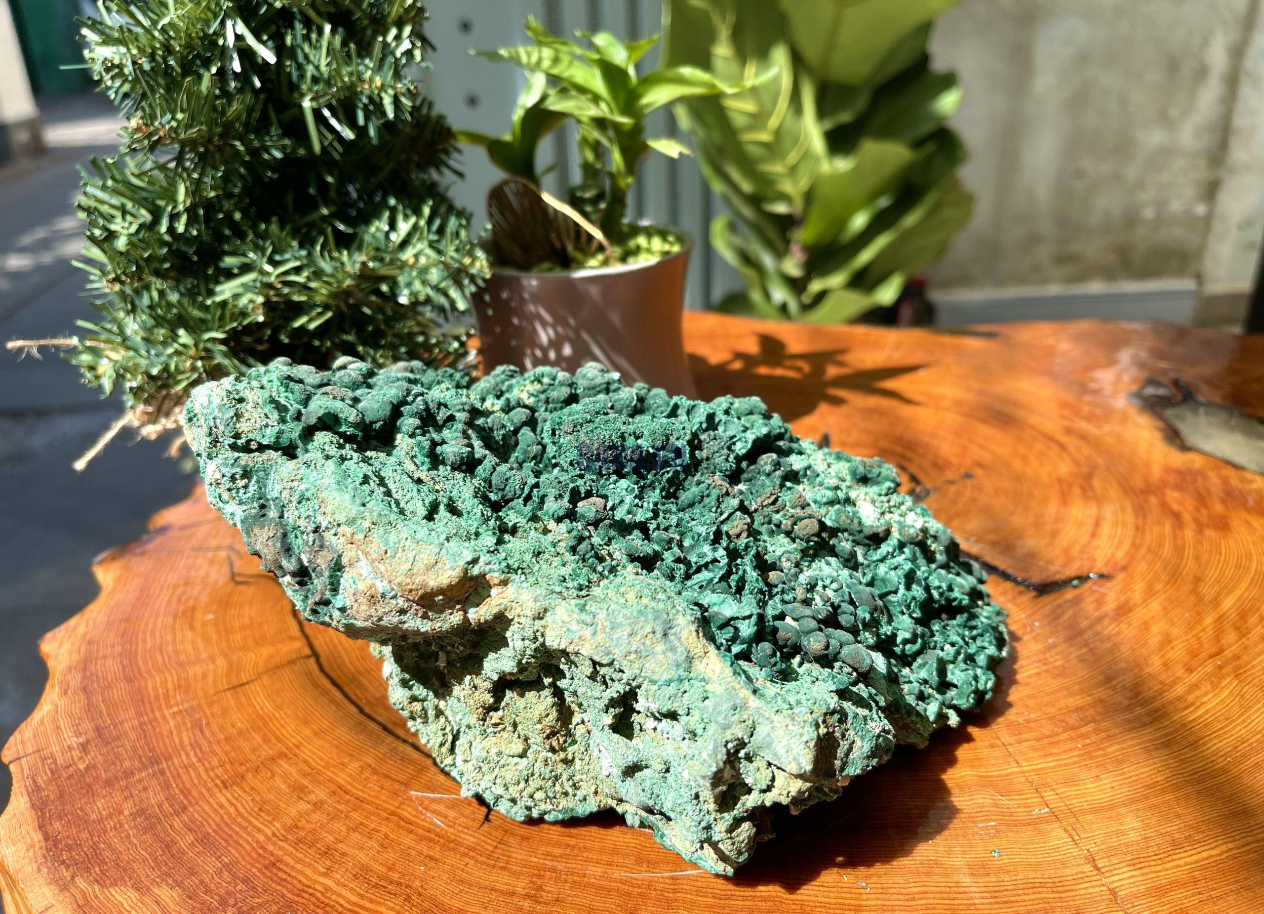 MALACHITE RAW - ĐÁ LÔNG CÔNG THÔ – ĐÁ KHỔNG TƯỚC THÔ (TLC7)