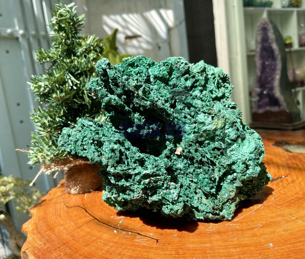 MALACHITE RAW - ĐÁ LÔNG CÔNG THÔ – ĐÁ KHỔNG TƯỚC THÔ (TLC3)