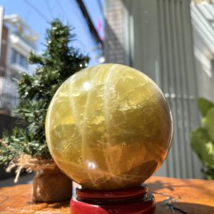 Bi cầu Thạch Anh Vàng – Citrine Sphere (BV49)