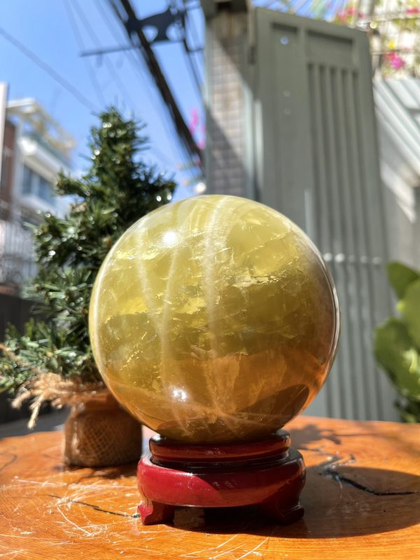 Bi cầu Thạch Anh Vàng – Citrine Sphere (BV49)