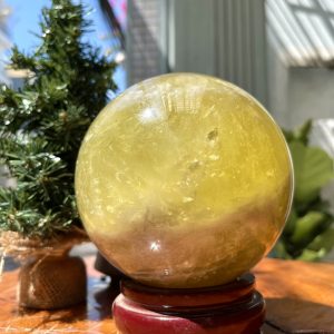 Bi cầu Thạch Anh Vàng – Citrine Sphere (BV50)