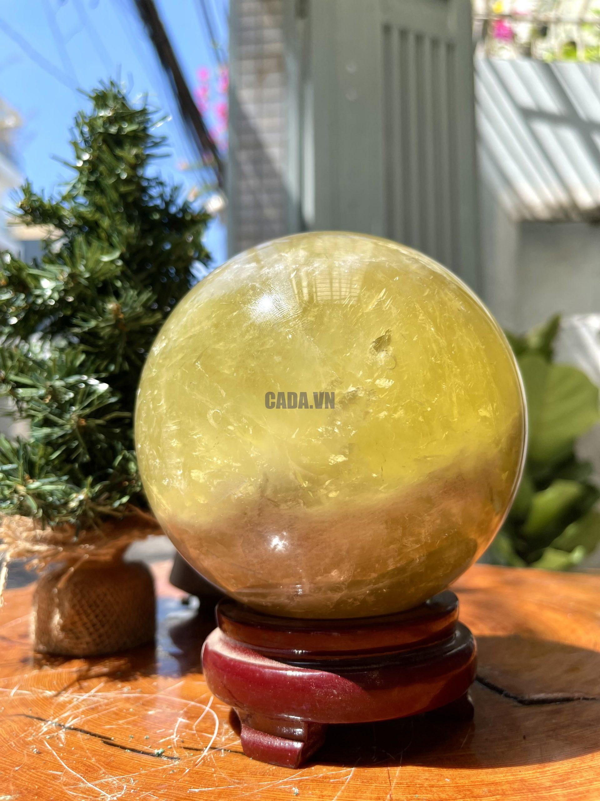 Bi cầu Thạch Anh Vàng – Citrine Sphere (BV50)