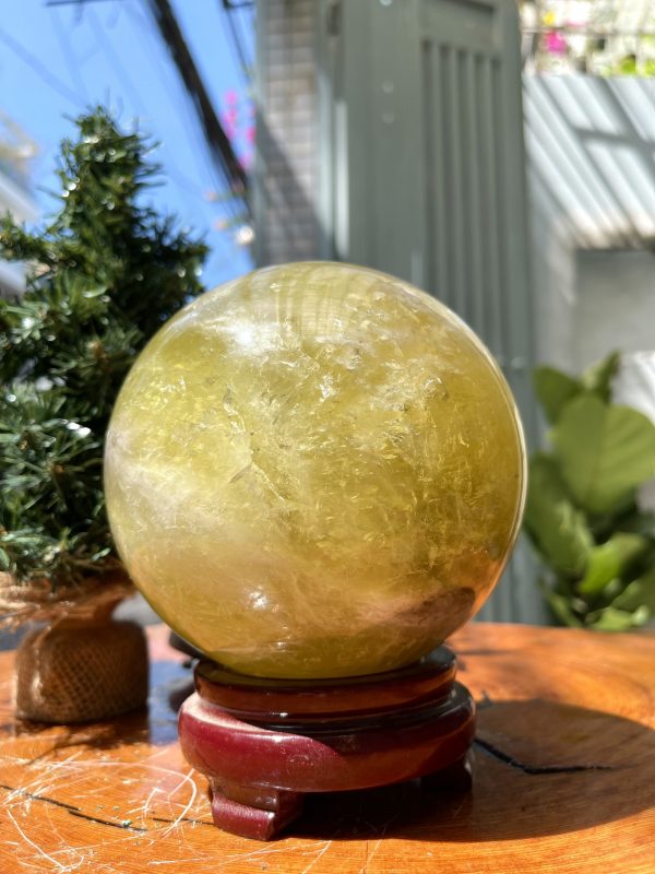 Bi cầu Thạch Anh Vàng – Citrine Sphere (BV50)