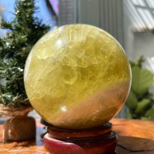 Bi cầu Thạch Anh Vàng – Citrine Sphere (BV51)