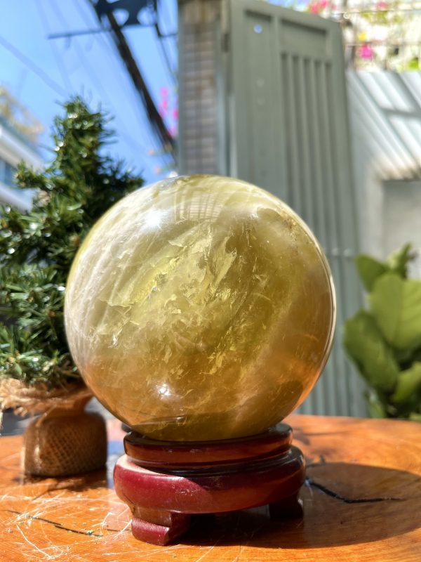 Bi cầu Thạch Anh Vàng – Citrine Sphere (BV51)