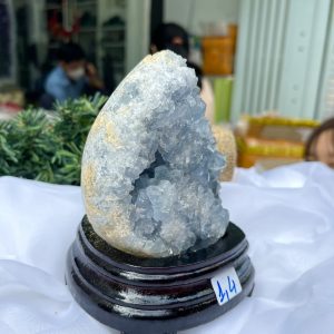 ĐÁ TINH THỂ CELESTINE, KL: 1.4 KG, KT: 15×10.3 CM (CLT18)