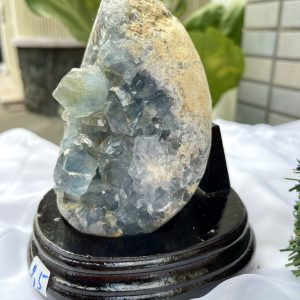 ĐÁ TINH THỂ CELESTINE, KL: 2.5 KG, KT: 17×10 CM (CLT22)