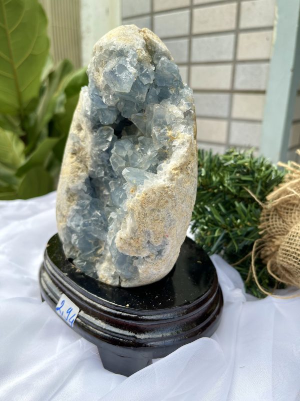 ĐÁ TINH THỂ CELESTINE, KL: 2.94 KG, KT: 20×13 CM (CLT24)