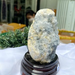 ĐÁ TINH THỂ CELESTINE, KL: 2.06 KG, KT: 17×10.5 CM (CLT25)