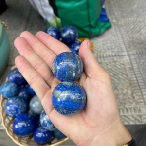 Bi cầu đá Thiên Thanh - Lapis Lazuli Sphere, đk 4-5cm