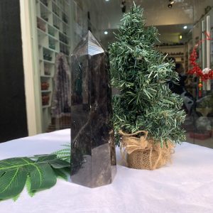 Trụ Thạch Anh Đen – Black Quart Point (Morion), KT: 12X7CM, KL: 1.532KG (TAĐ39)