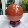 QUẢ CẦU PHONG THỦY NGỌC BÍCH ĐỎ-JASPER ĐK 13,2 CM (BĐ04)