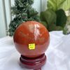 QUẢ CẦU PHONG THỦY NGỌC BÍCH ĐỎ-JASPER ĐK 9,2 CM (BĐ06)