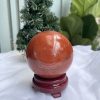 QUẢ CẦU PHONG THỦY NGỌC BÍCH ĐỎ-JASPER ĐK 9,2 CM (BĐ07)