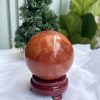 QUẢ CẦU PHONG THỦY NGỌC BÍCH ĐỎ-JASPER ĐK 8,9 CM (BĐ13)