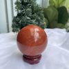 QUẢ CẦU PHONG THỦY NGỌC BÍCH ĐỎ-JASPER ĐK 8,2 CM (BĐ15)