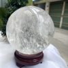QUẢ CẦU PHONG THỦY THẠCH ANH TRẮNG ĐK 14CM KL 2,96KG MS: BTR46