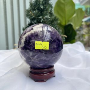 QUẢ CẦU PHONG THỦY THẠCH ANH TÍM ĐK: 8,7 CM KL: 900 G (BTi22)
