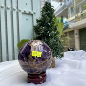 QUẢ CẦU PHONG THỦY THẠCH ANH TÍM ĐK: 9,3 CM KL: 1105G (BTi30)