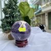 QUẢ CẦU PHONG THỦY THẠCH ANH TÍM ĐK: 9,2 CM KL: 800G (BTi32)