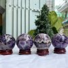 QUẢ CẦU PHONG THỦY THẠCH ANH TÍM ĐK: 7,3 CM KL: 565G (BTi35)