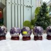 QUẢ CẦU PHONG THỦY THẠCH ANH TÍM ĐK: 6,7 CM KL: 445G (BTi36)