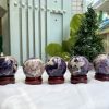 QUẢ CẦU PHONG THỦY THẠCH ANH TÍM ĐK: 6,7 CM KL: 445G (BTi36)
