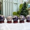 QUẢ CẦU PHONG THỦY THẠCH ANH TÍM ĐK: 6,7 CM KL: 445G (BTi36)
