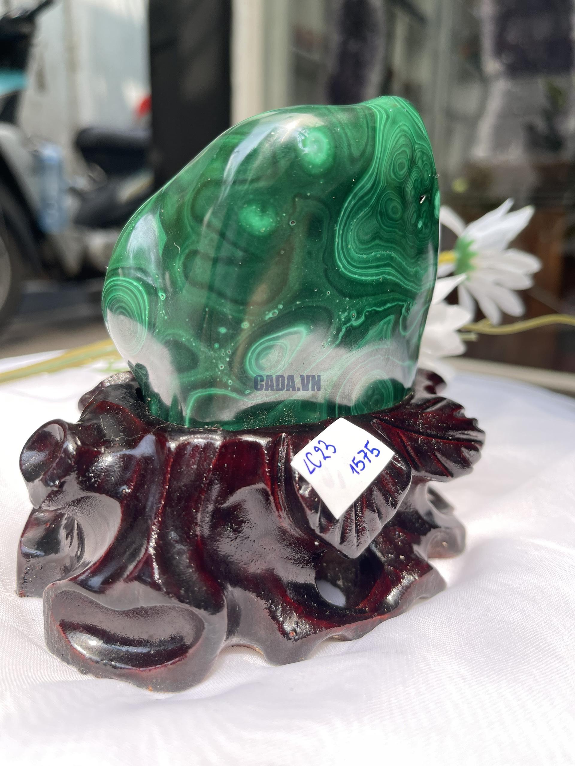 ĐÁ LÔNG CÔNG – ĐÁ KHỔNG TƯỚC – MALACHITE (LC23)