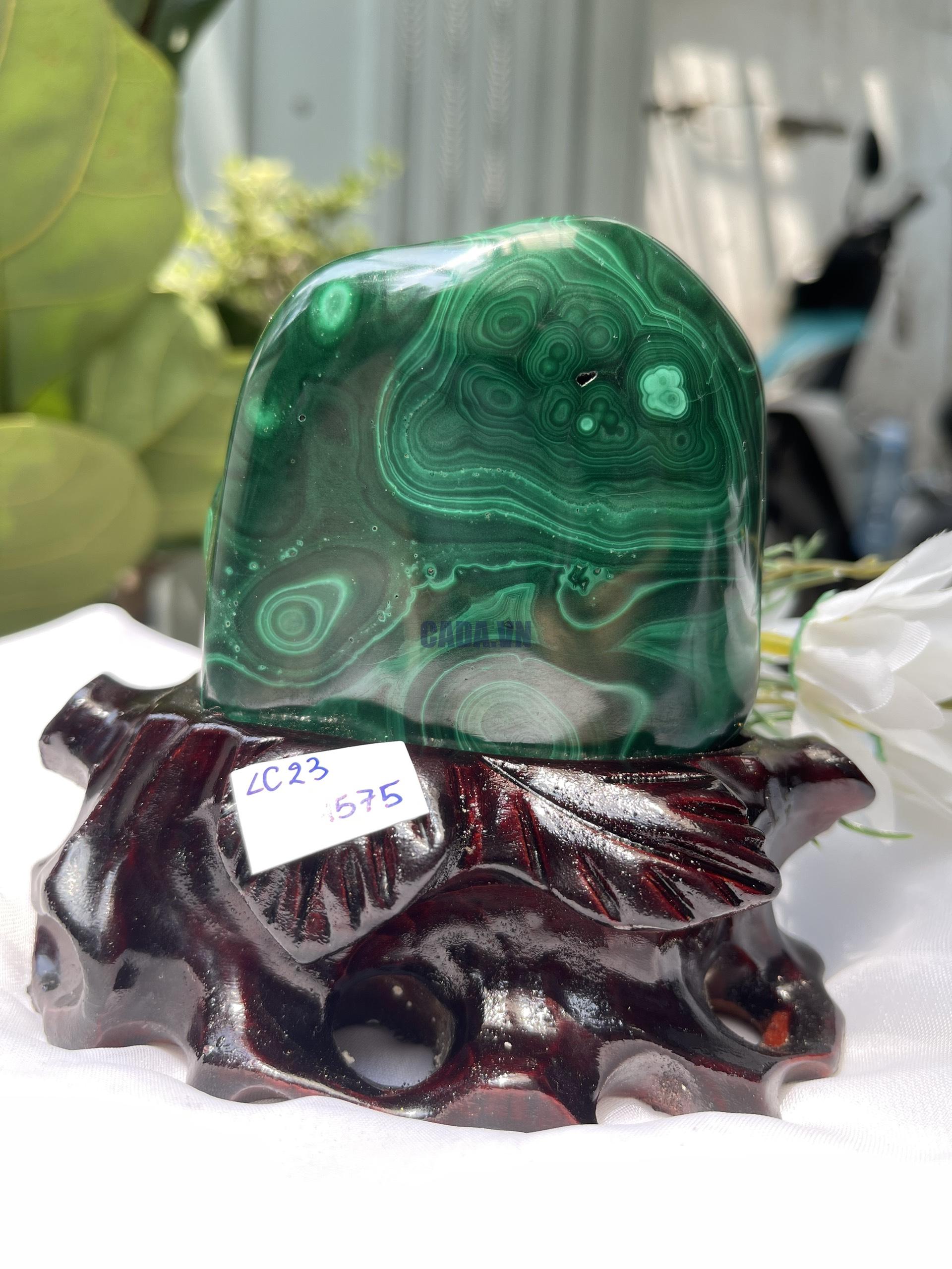 ĐÁ LÔNG CÔNG – ĐÁ KHỔNG TƯỚC – MALACHITE (LC23)