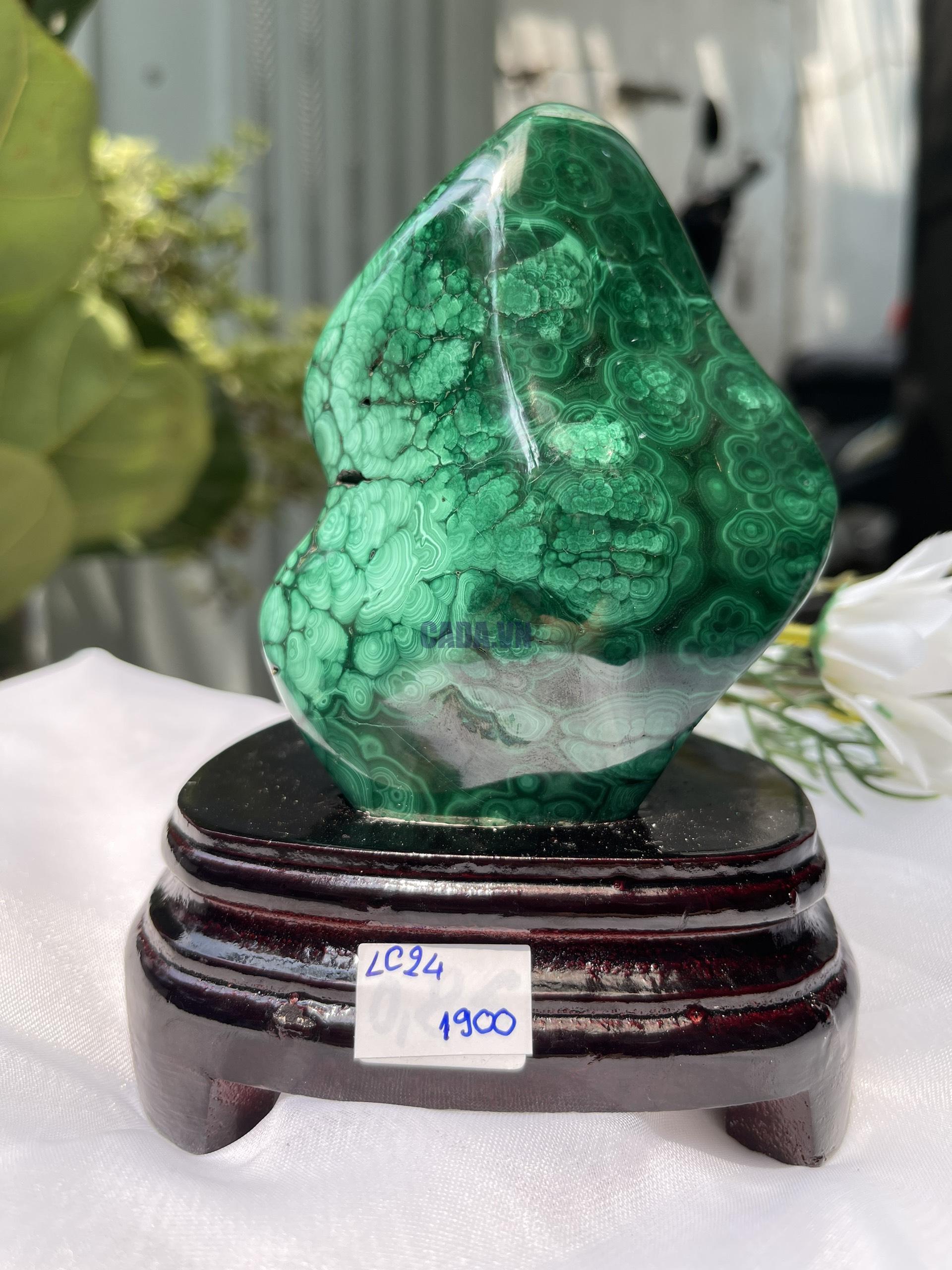 ĐÁ LÔNG CÔNG – ĐÁ KHỔNG TƯỚC – MALACHITE (LC24)