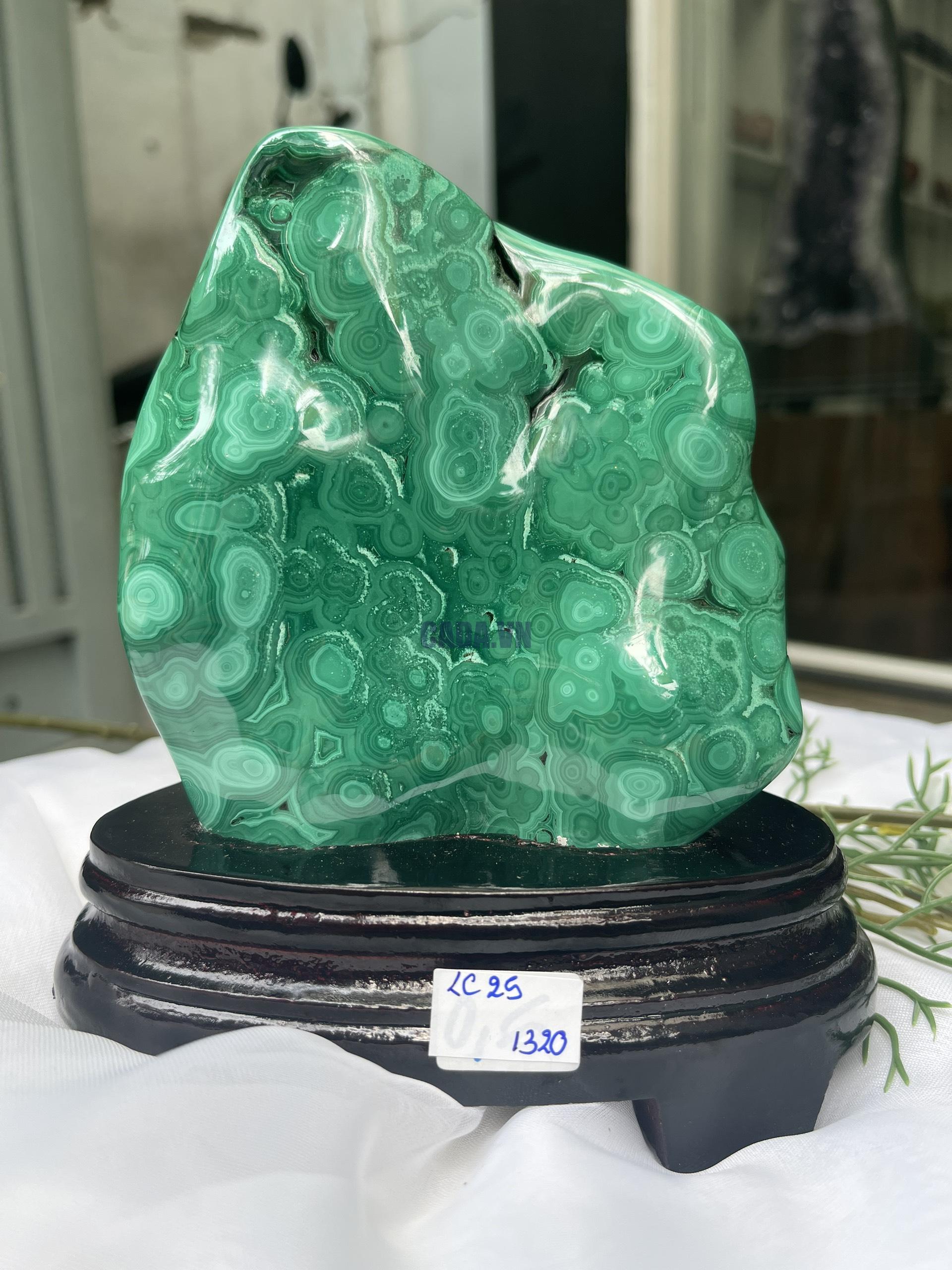 ĐÁ LÔNG CÔNG – ĐÁ KHỔNG TƯỚC – MALACHITE (LC25)