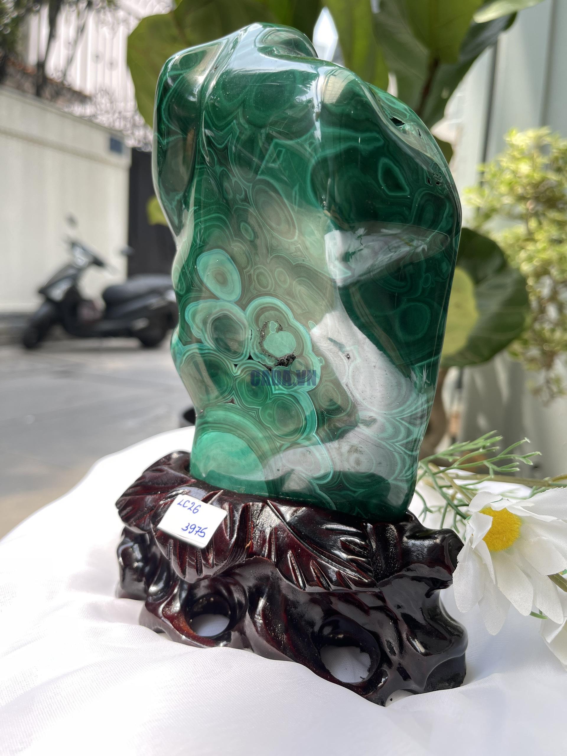 ĐÁ LÔNG CÔNG – ĐÁ KHỔNG TƯỚC – MALACHITE (LC26)